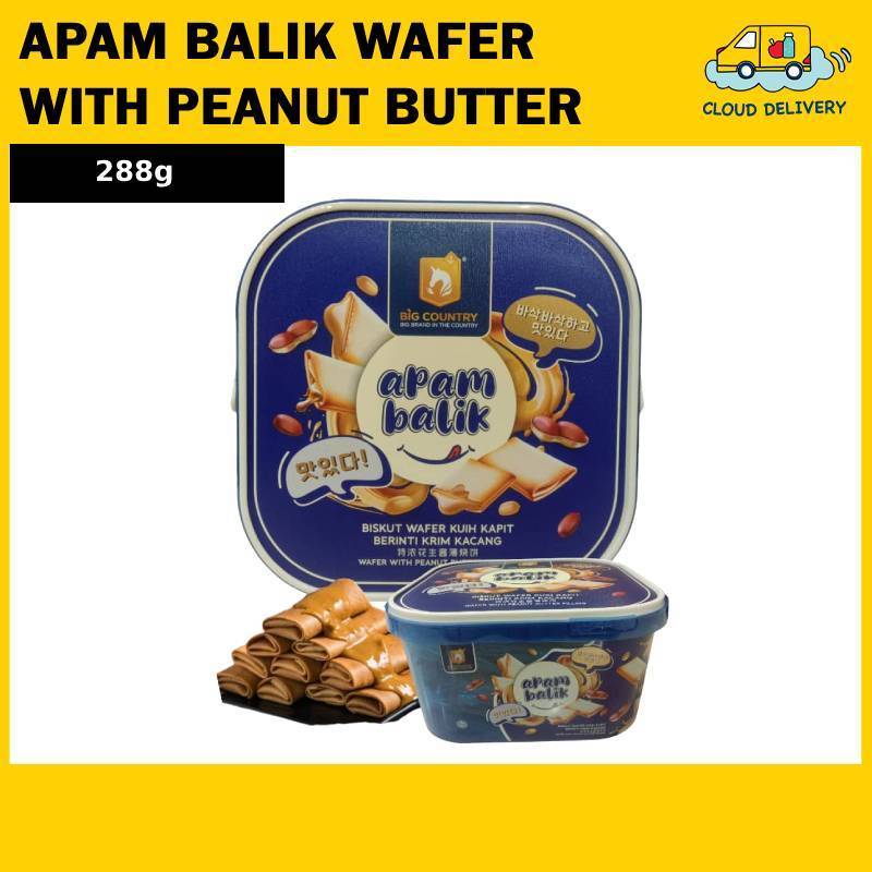 Big Country Apam Balik Wafer with Peanut Butter 288g – Expiry 6 May 2026 Big Country Apam Balik Wafer with Peanut Butter 288g - Expiry 6 May 2026 - Image 1