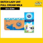 Dutch Lady UHT - Full Cream Milk (12 x 1L) - Expiry 11 Jan 2027