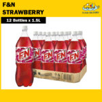 F&N Bottled Drink - Strawberry (12 x 1.5L)