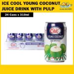 [BCRS] Ice Cool Young Coconut Juice Drink with Pulp (24 x 310ml)