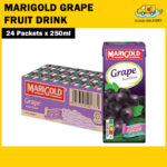 Marigold Fruit Drink (24 x 250ml) - Grape - Expiry 25 Mar 2027