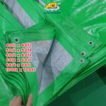 Heavy Duty Green Silver Canvas UV Coated Weatherproof l