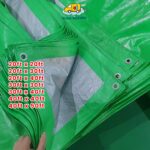 Heavy Duty Green Silver Canvas UV Coated Weatherproof m
