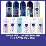 [2X / 3X BOTTLES x 50ML] Nivea Roll On Deodorant (Men / Women)