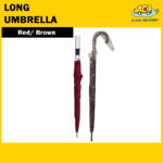 Big Red Long Umbrella for Rain