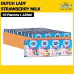 Dutch Lady UHT Milk Carton - Strawberry (40 x 125ml)
