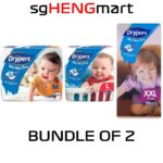 DRYPERS WEE WEE DRY TAPE FIT / DRY Diapers (Bundle of 2 Packs)