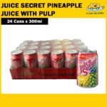 [CLEARANCE] Juice Secret Pineapple Juice with Pulp (24 x 300ml) - Expiry 04 Dec 2026